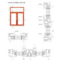 Custom Good Heat Insulation 6063 Aluminium Casement Windows